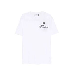 Philipp Plein Men Round-Neck T-Shirt Embossed Signature